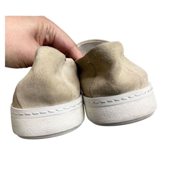 Franco Sarto Loafers Size 9.5 Tan Slip On Leather Suede Shoes - Picture 8 of 9